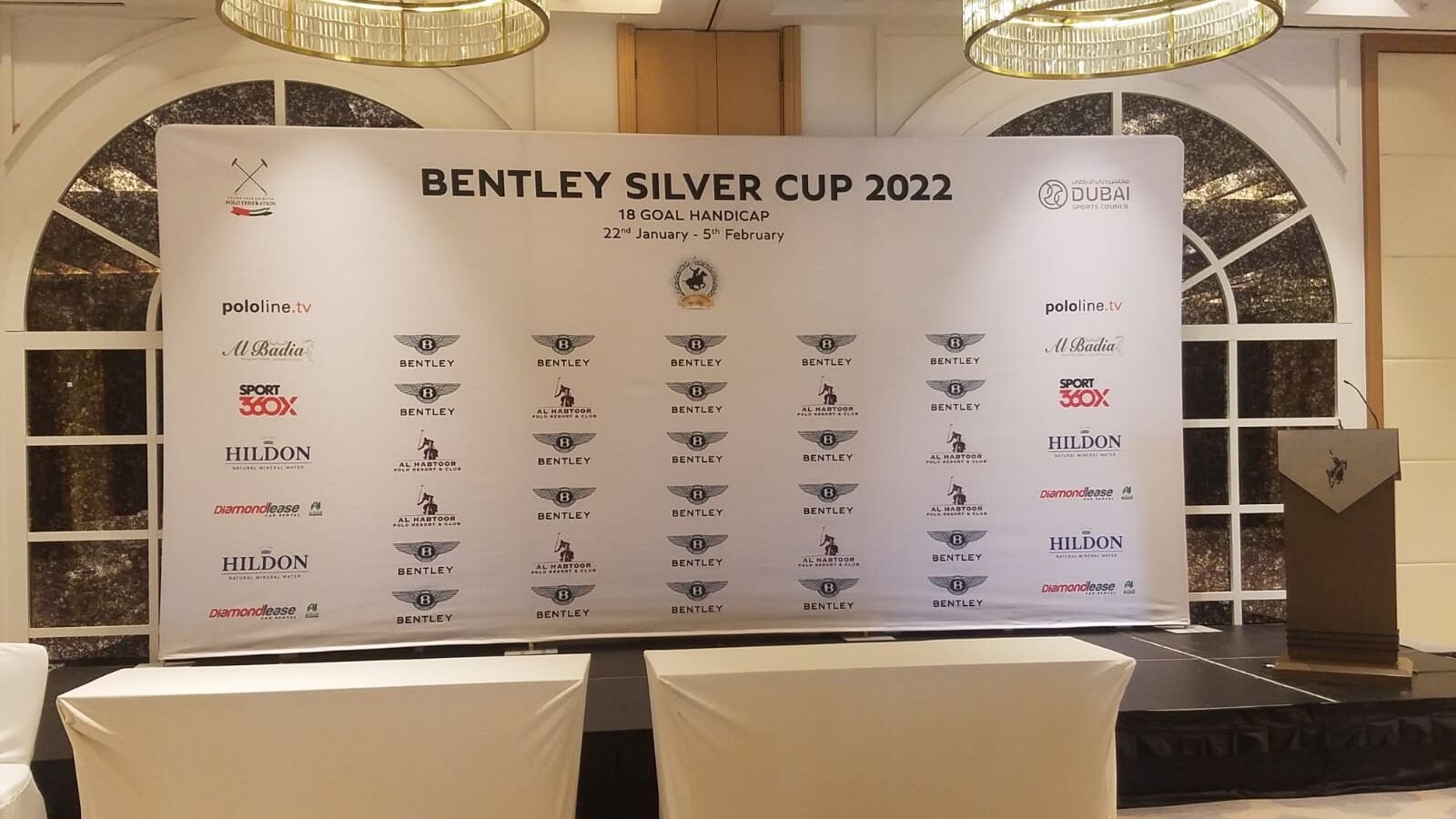 Bentley Silver Cup — championship media wall