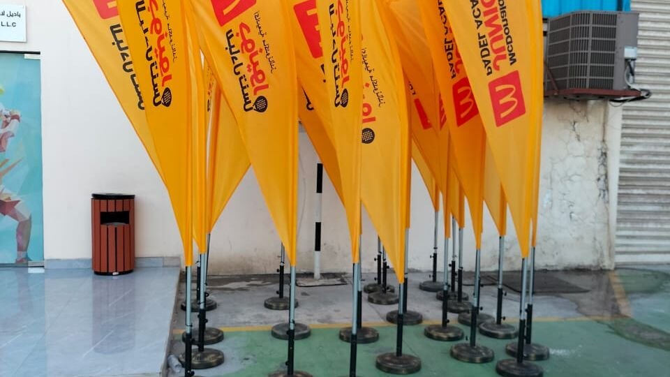 McDonald’s UAE — event flags and media walls