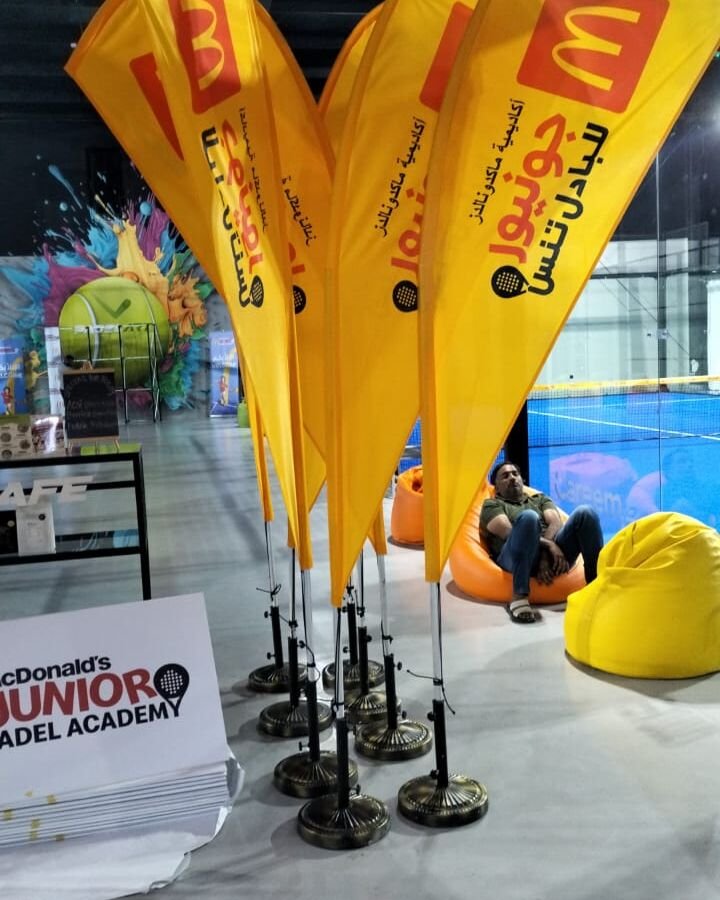 McDonald’s UAE — event flags and media walls
